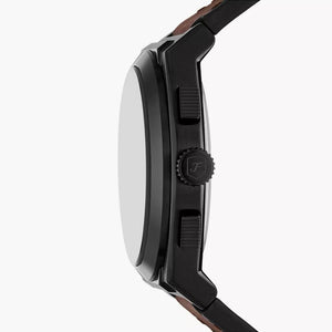 Everett Chronograph Brown Leather Watch