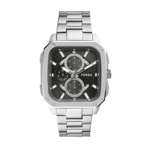 Fossil Men's Black Dial Stainless Steel Watch – BQ2655